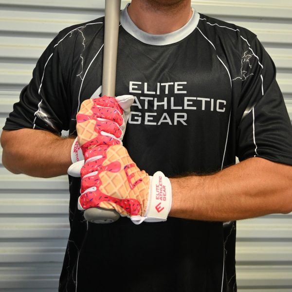 Pink Ice Cream Batting Gloves Cheap - Image 2