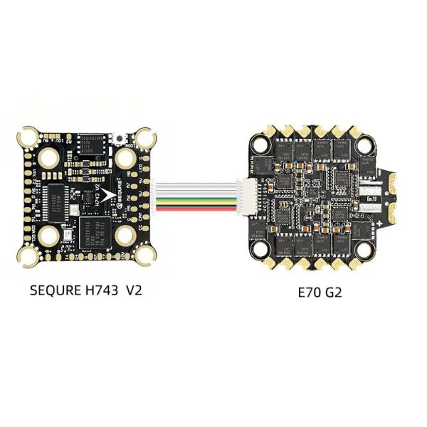 SEQURE H743 V2 & E70 G2 Stack FC ICM42688P 70A 128K ESC 4-8S for Racing Freestyle FPV Racing Drone Online - Image 5