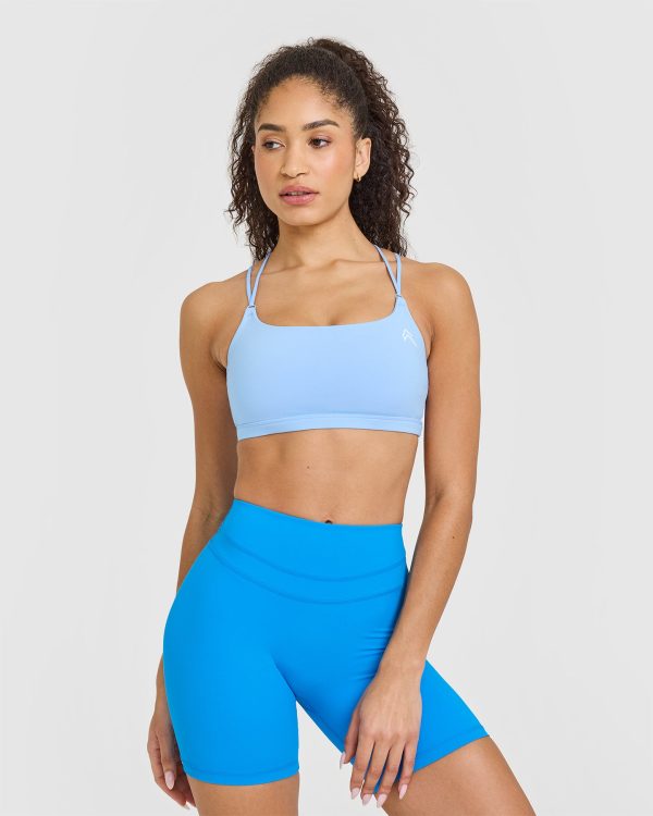 Everyday Cross Over Bralette | Powdered Blue For Sale
